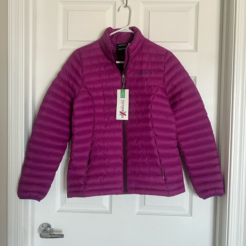 New Marmot Women’s Solus Featherless Purple Puffer Jacket